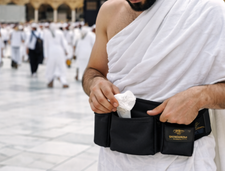 Secure compartments protect important items like passports, money, and phones.